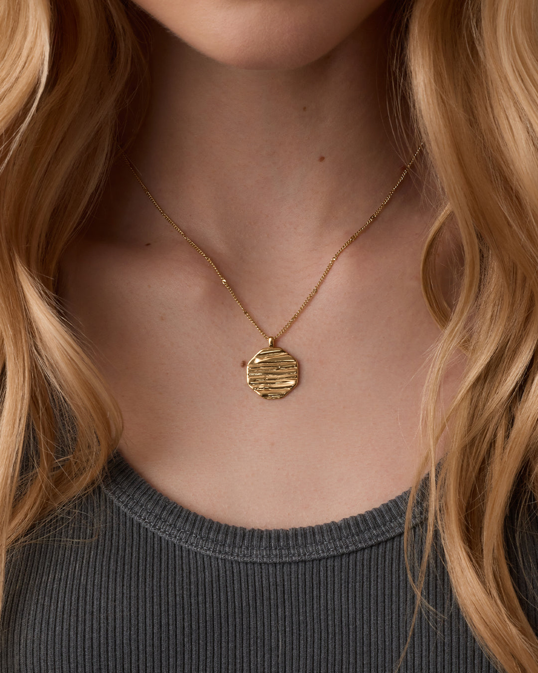 Alternative view of Sunset Coin Necklace