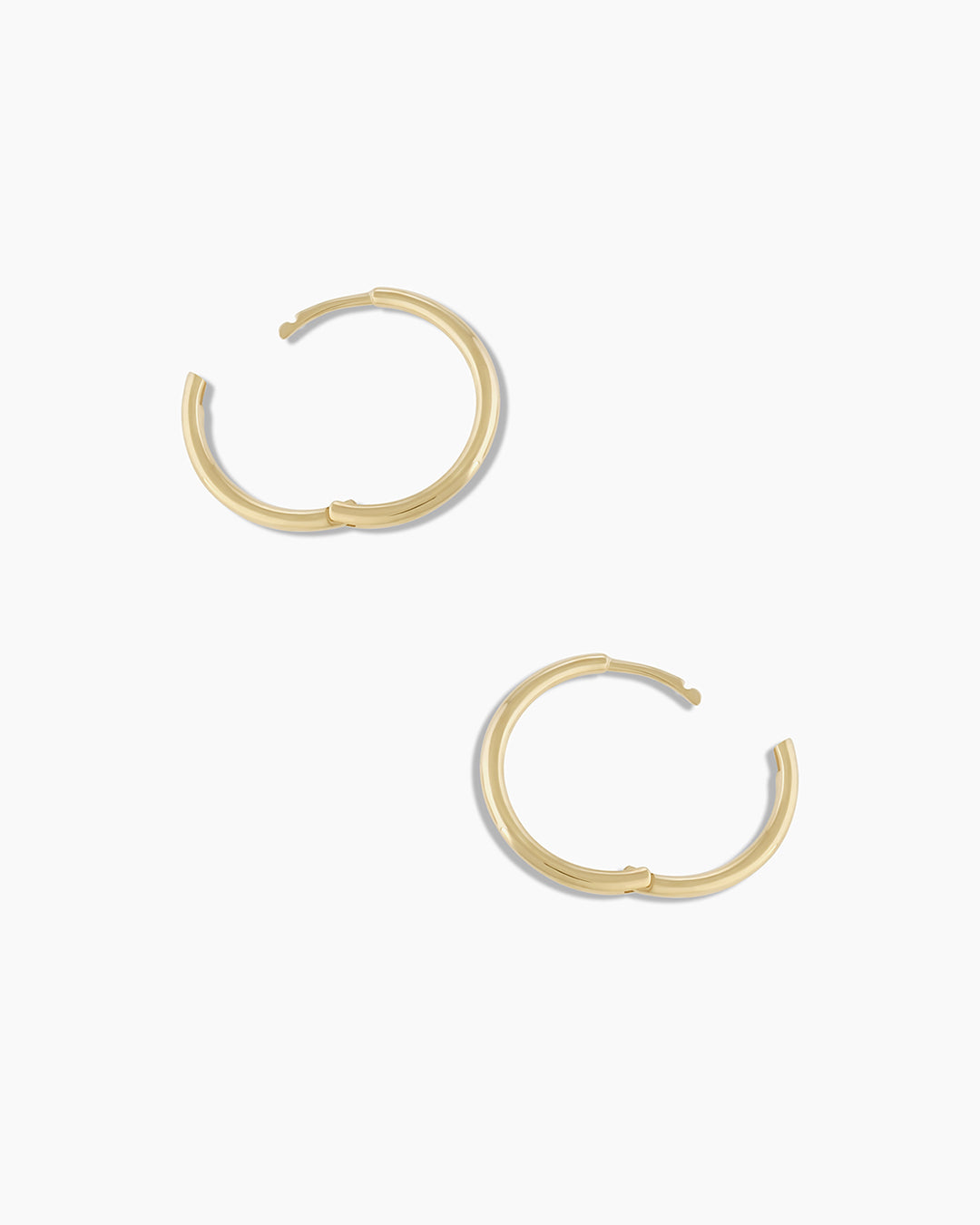 14k Gold Classic Huggies - Image 8