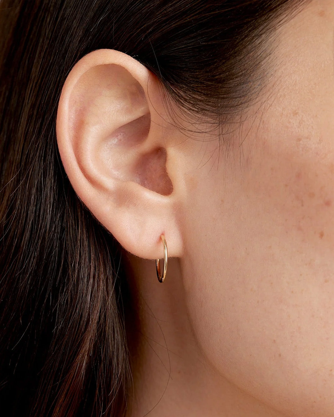 14k Gold Classic Huggies - Image 13