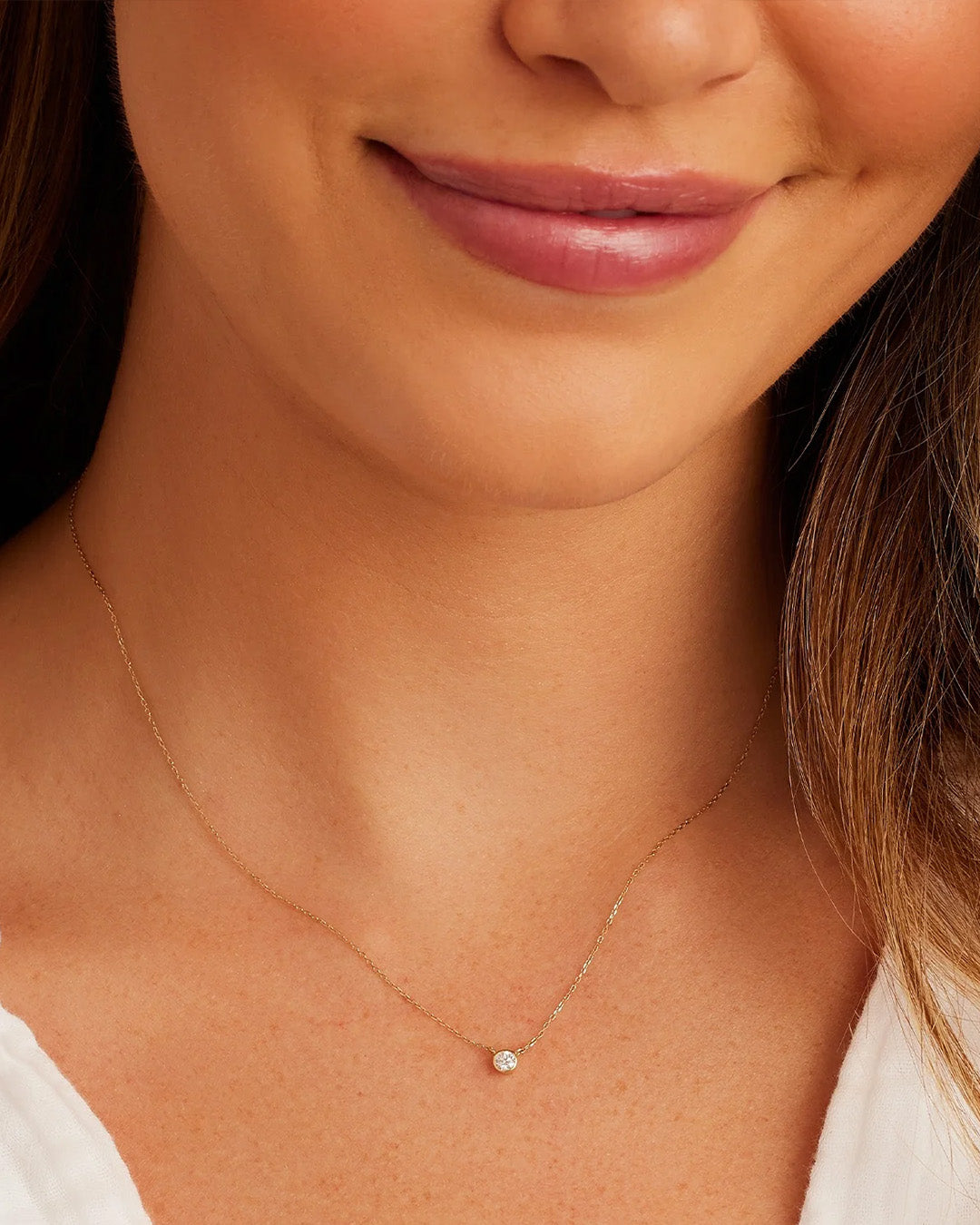 Alternative view of Classic Diamond Necklace