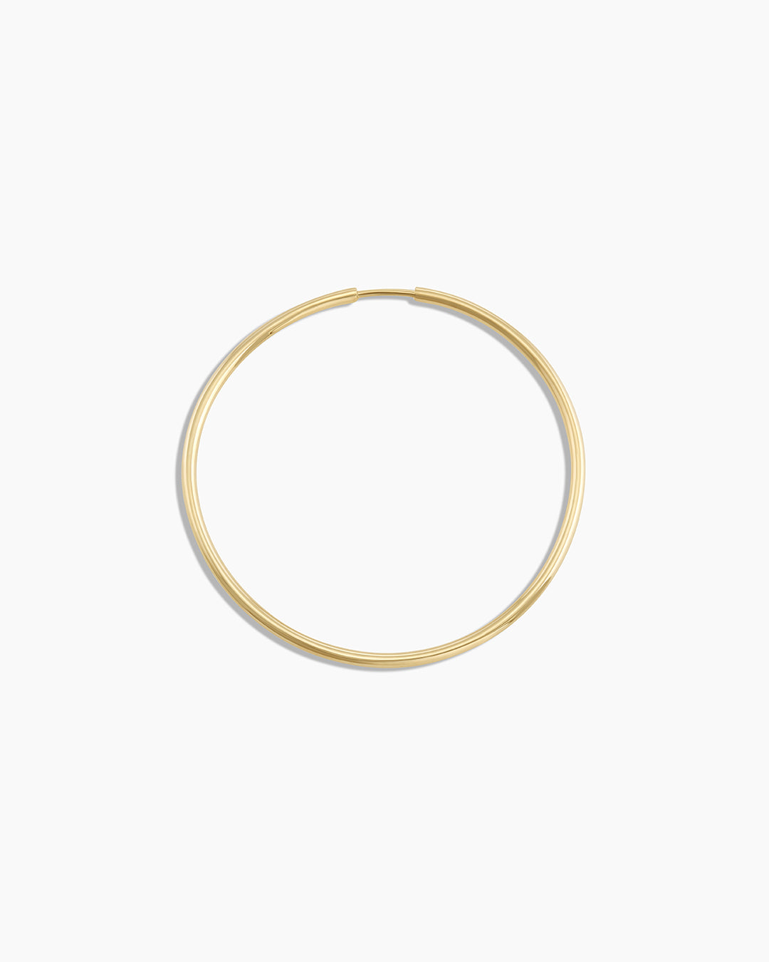 14k Gold Classic Single Hoop - Image 7