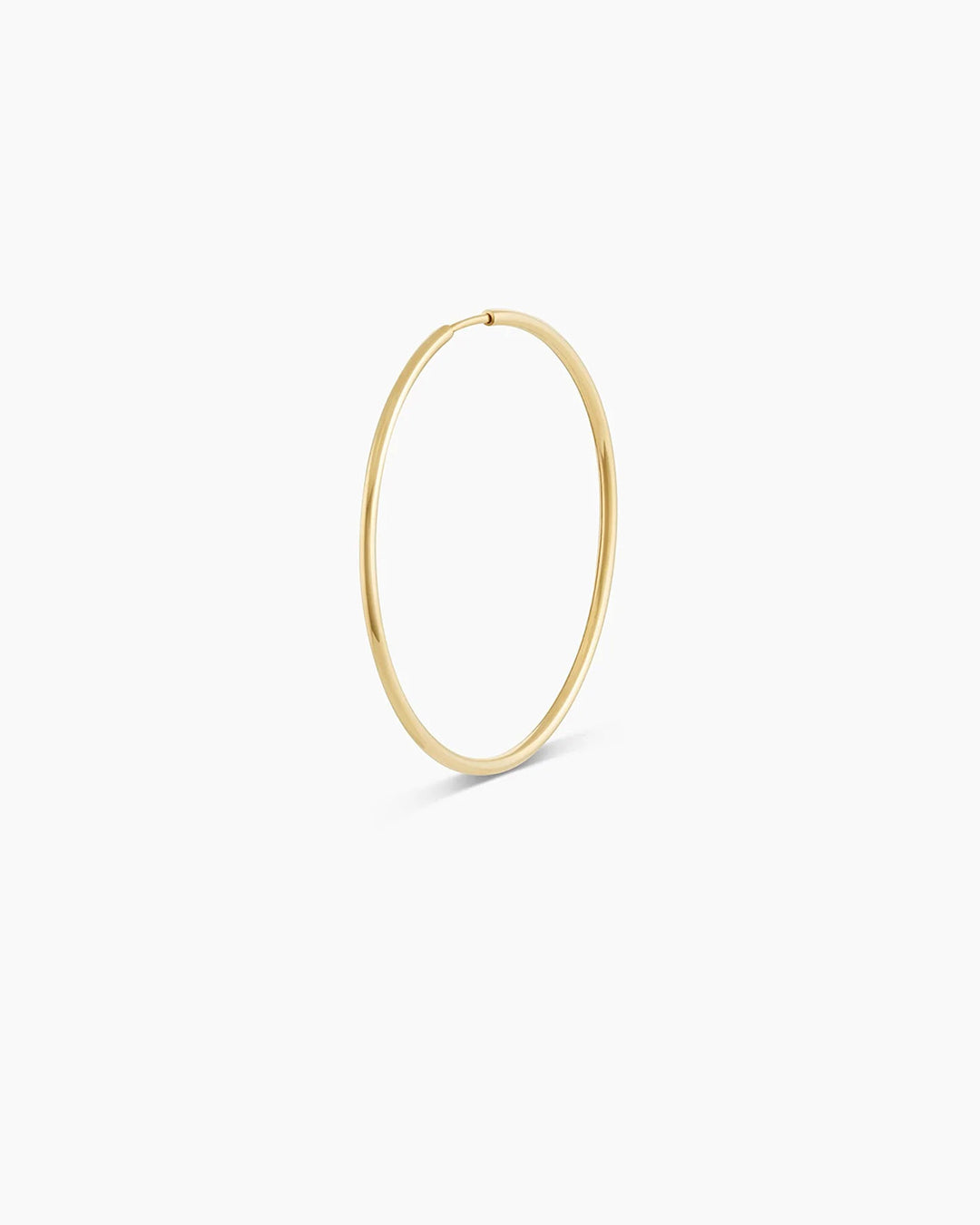 14k Gold Classic Single Hoop - Image 5