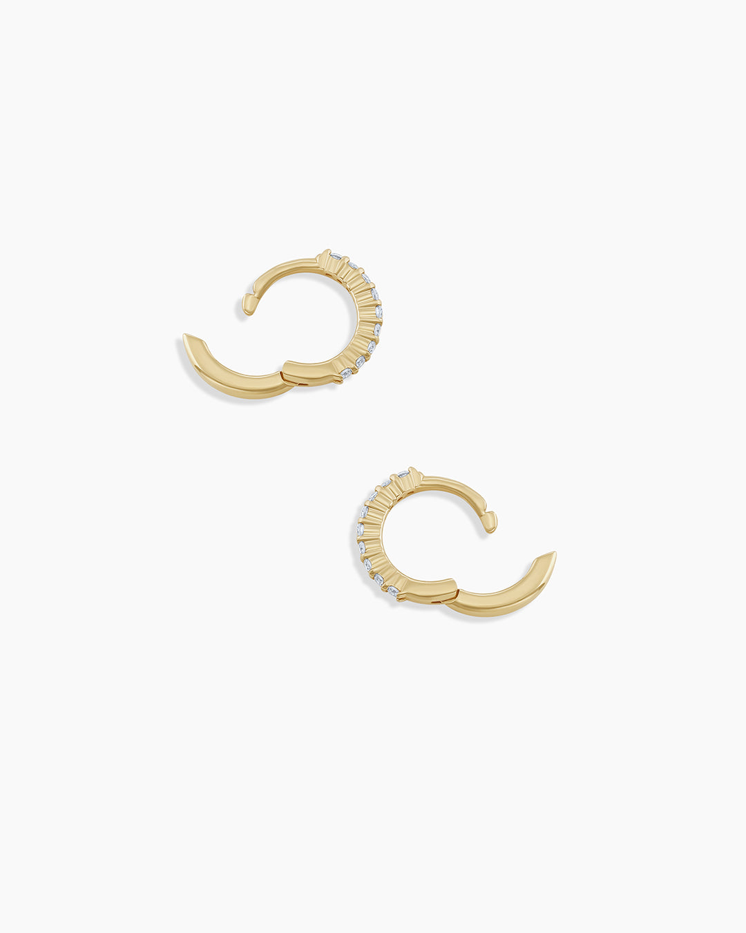 Diamond Pavé Huggies - Image 3