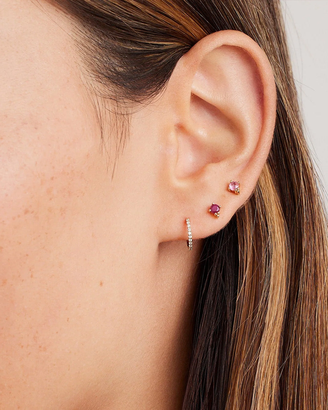 Diamond Pavé Huggies - Image 5