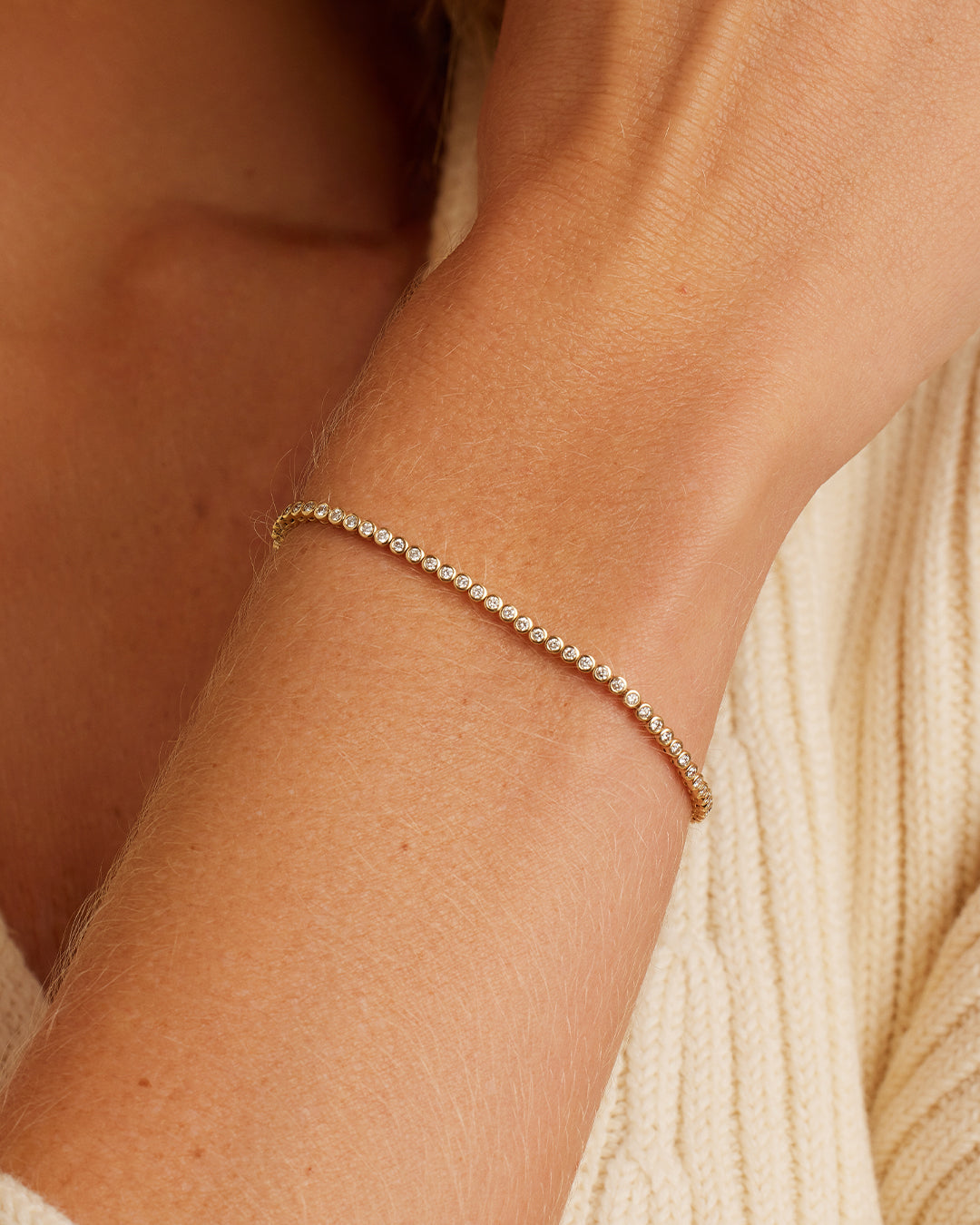 Alternative view of Classic Diamond Tennis Bracelet