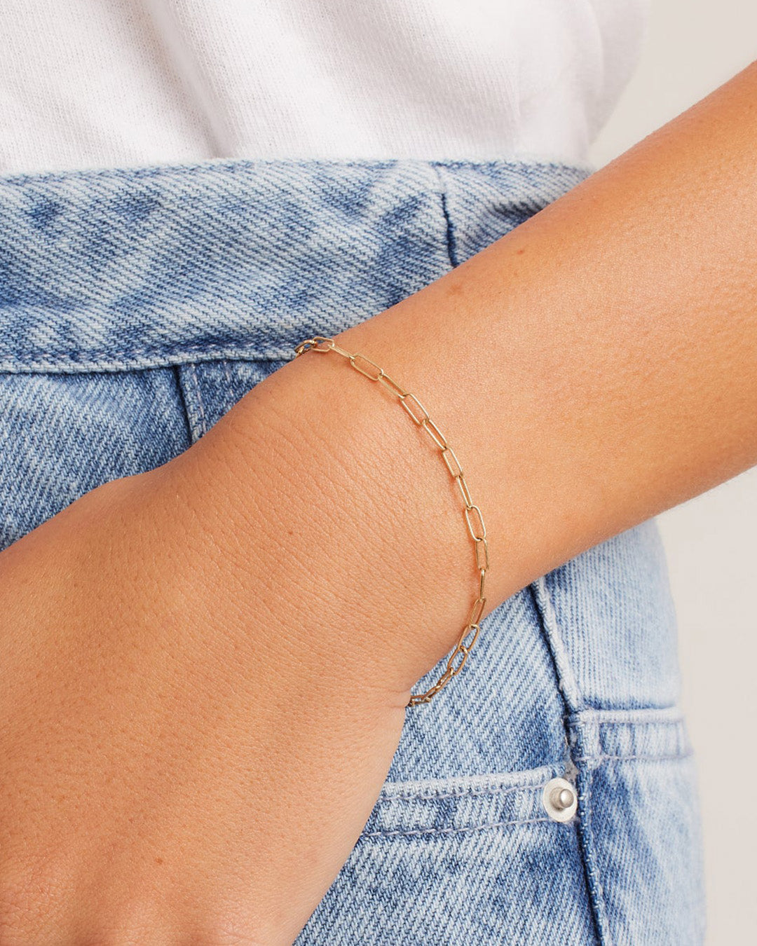 Alternative view of 14k Gold Parker Mini Bracelet