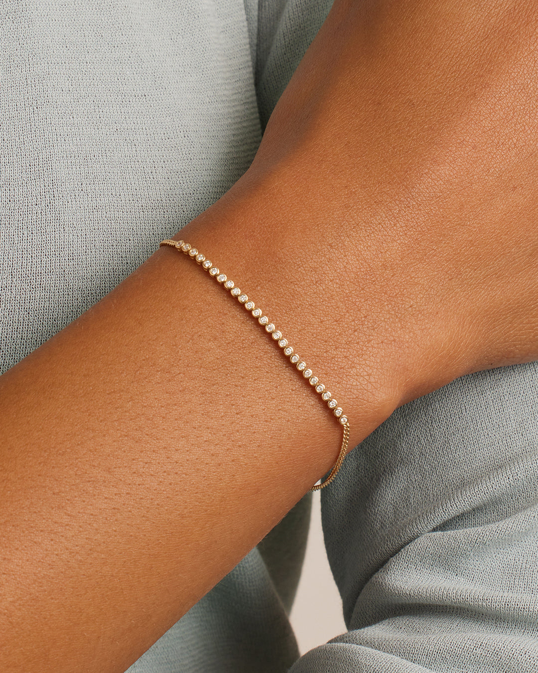Alternative view of Classic Diamond Row Bracelet