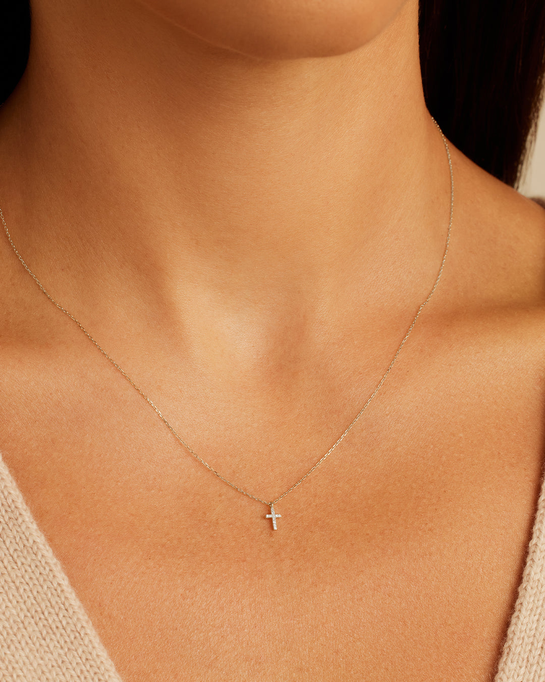 Diamond Cross Necklace - Image 6