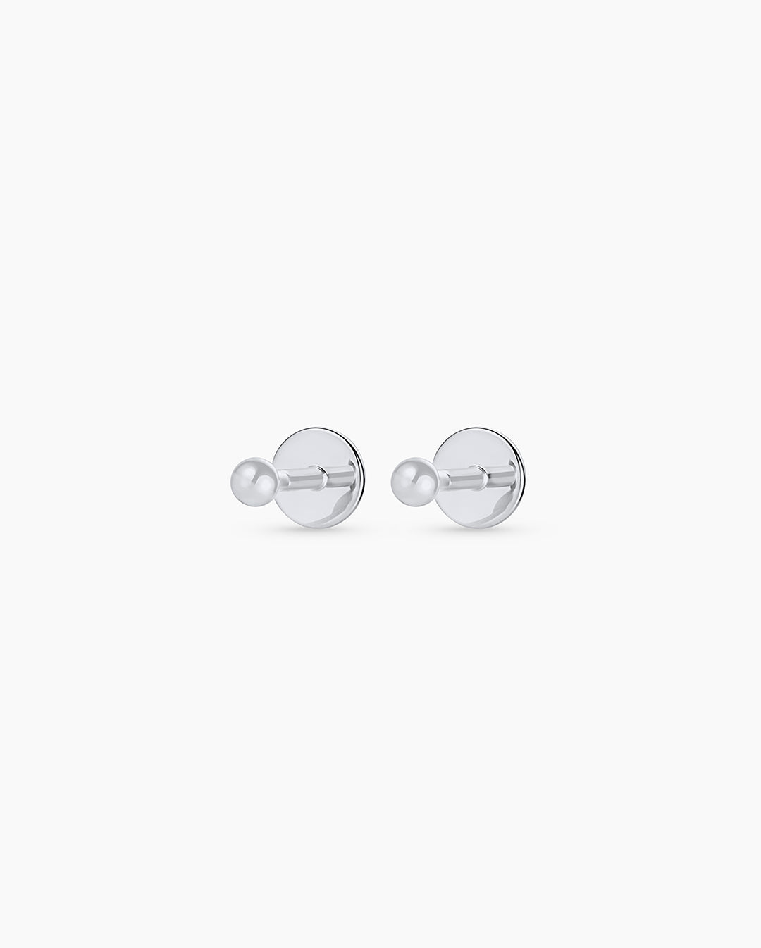 14k Gold Newport Flat Back Studs - Image 4
