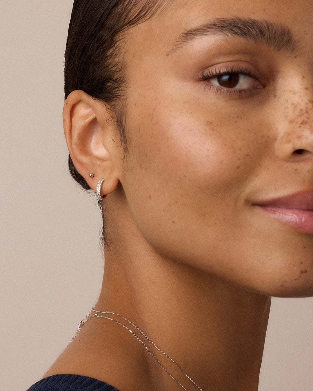 14k Gold Newport Flat Back Studs - Image 6