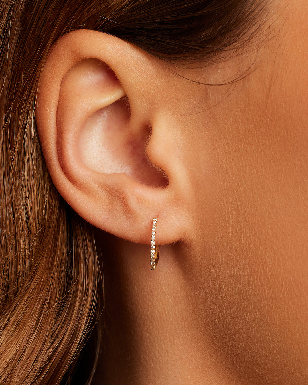 Diamond Pavé Single Huggie - Image 14