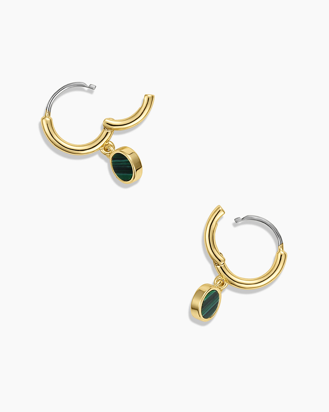 Rose Marble Coin Huggies - Image 3