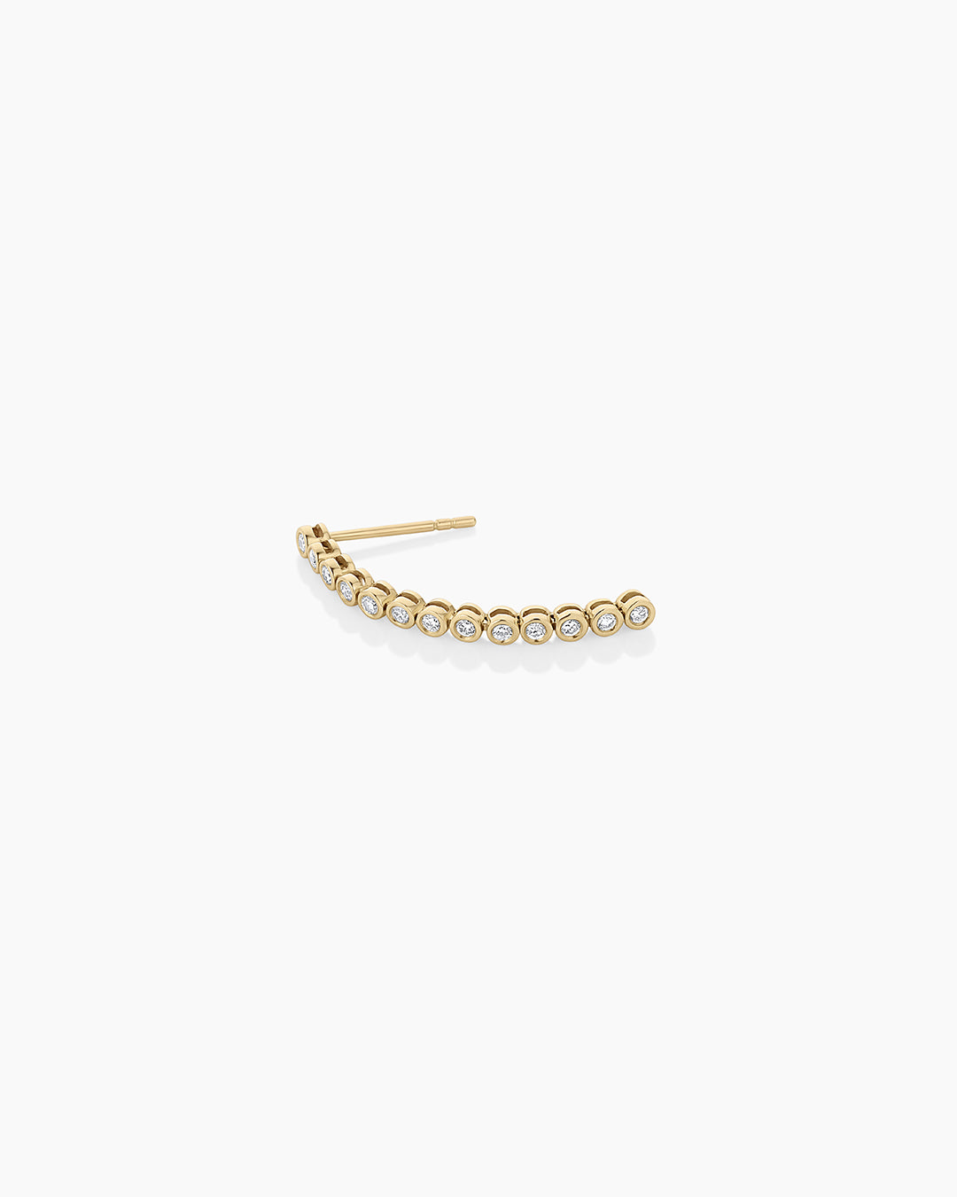 Lab Grown Diamond Classic Tennis Drop Single Earring - Image 4