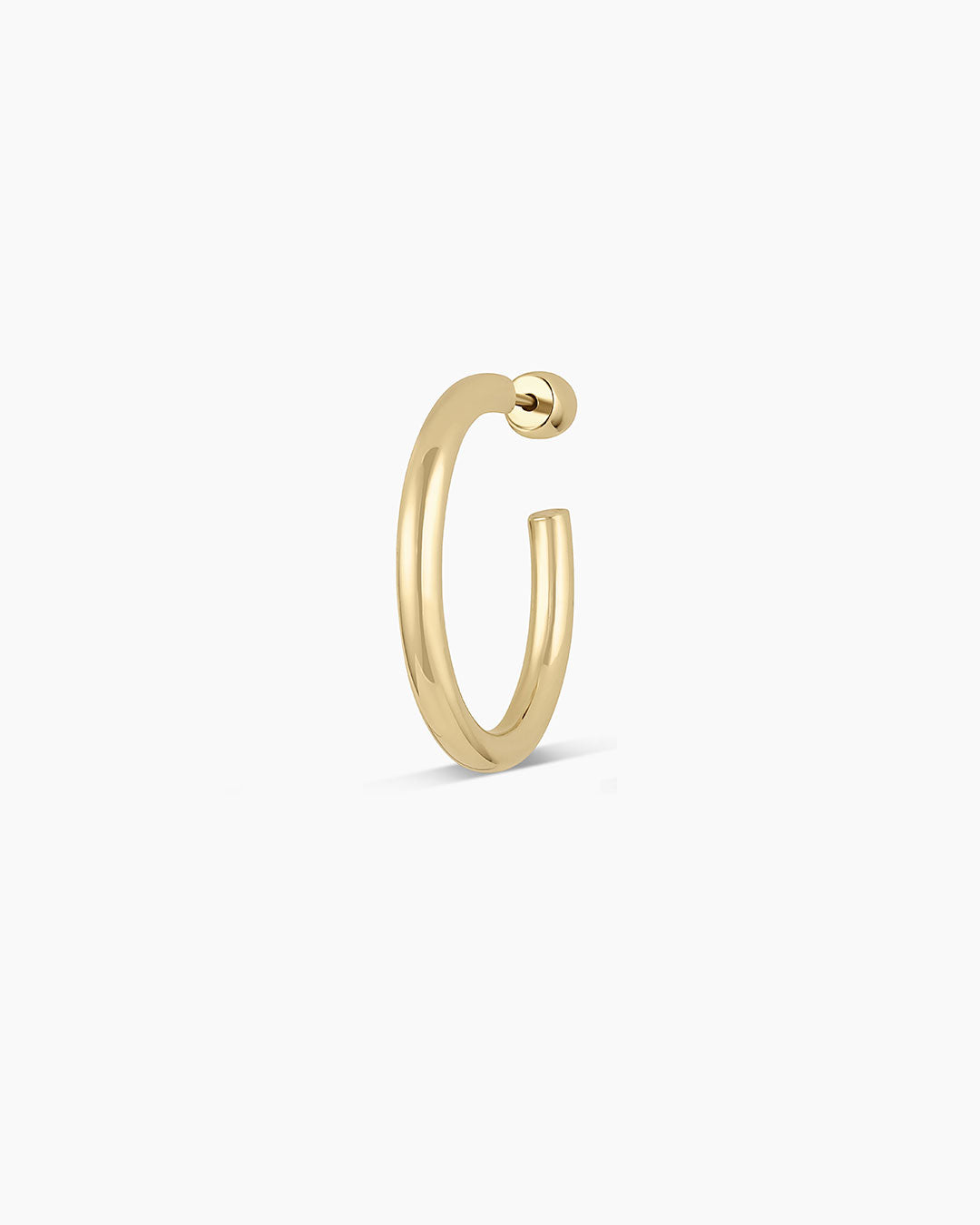 14k Gold Carter Single Hoop - Image 5