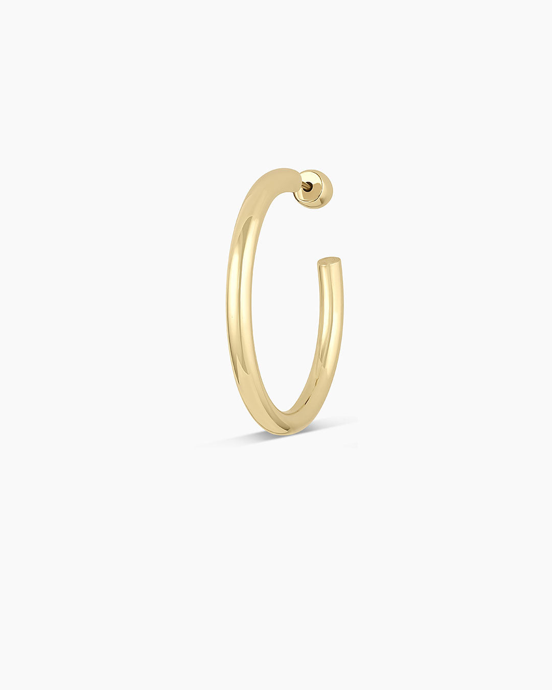 14k Gold Carter Single Hoop - Image 9