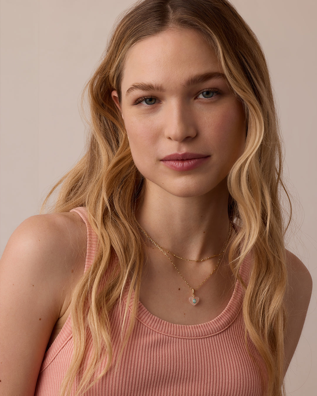 Alternative view of Rose Quartz Heart Parker Charm