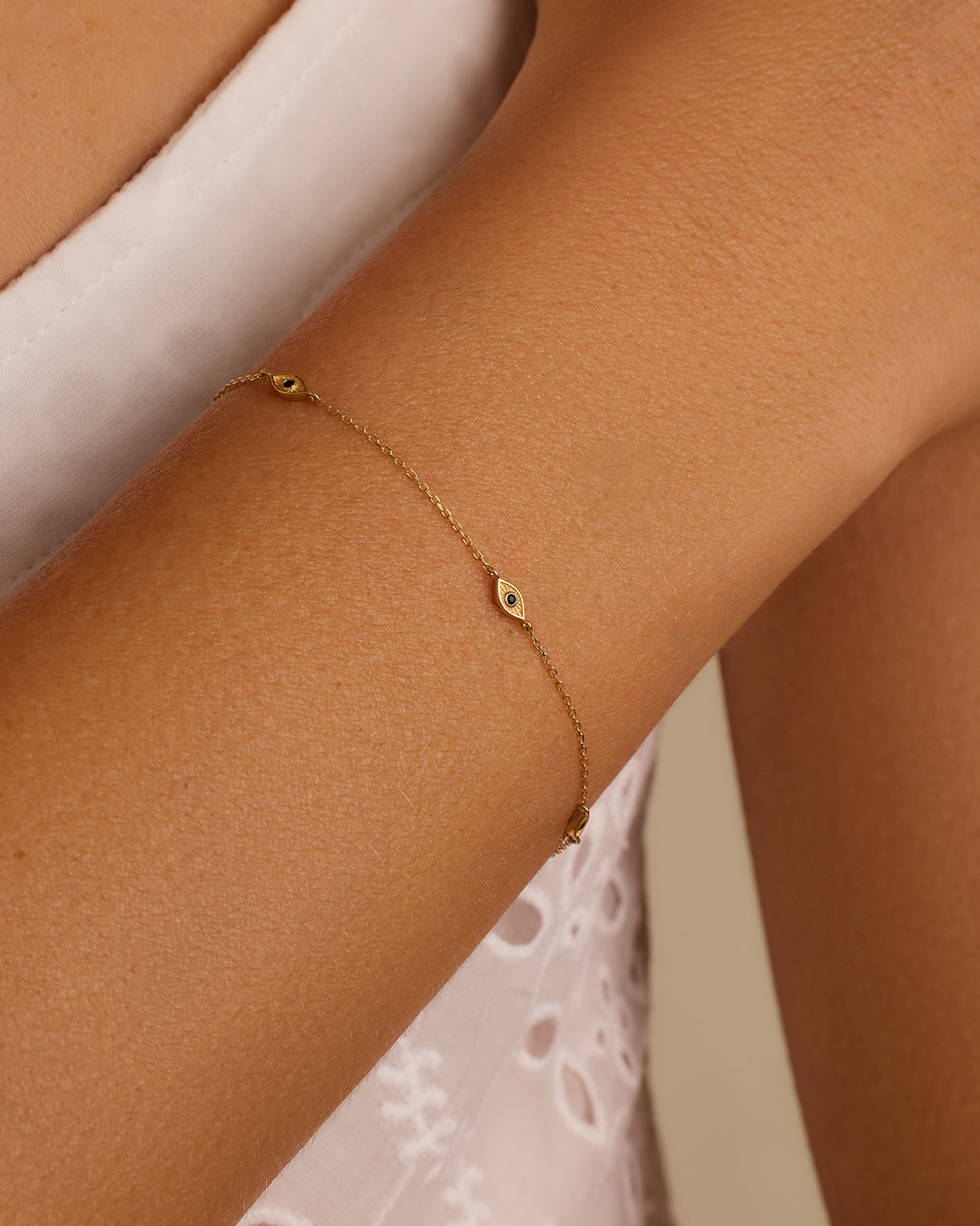 Alternative view of Black Onyx Evil Eye Bracelet