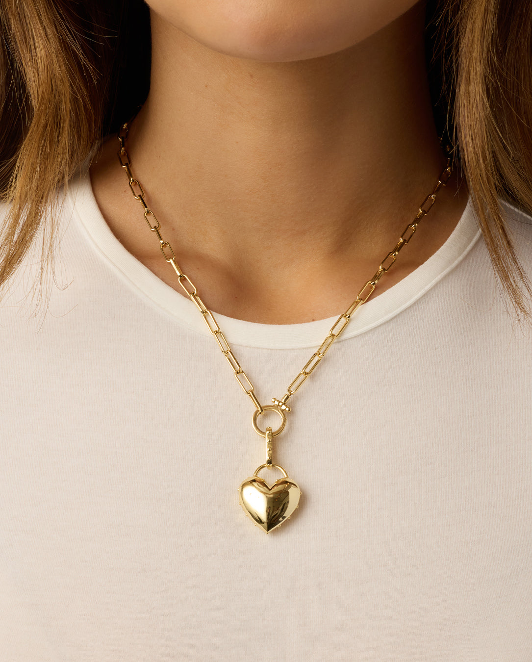 Alternative view of Heart Statement Charm