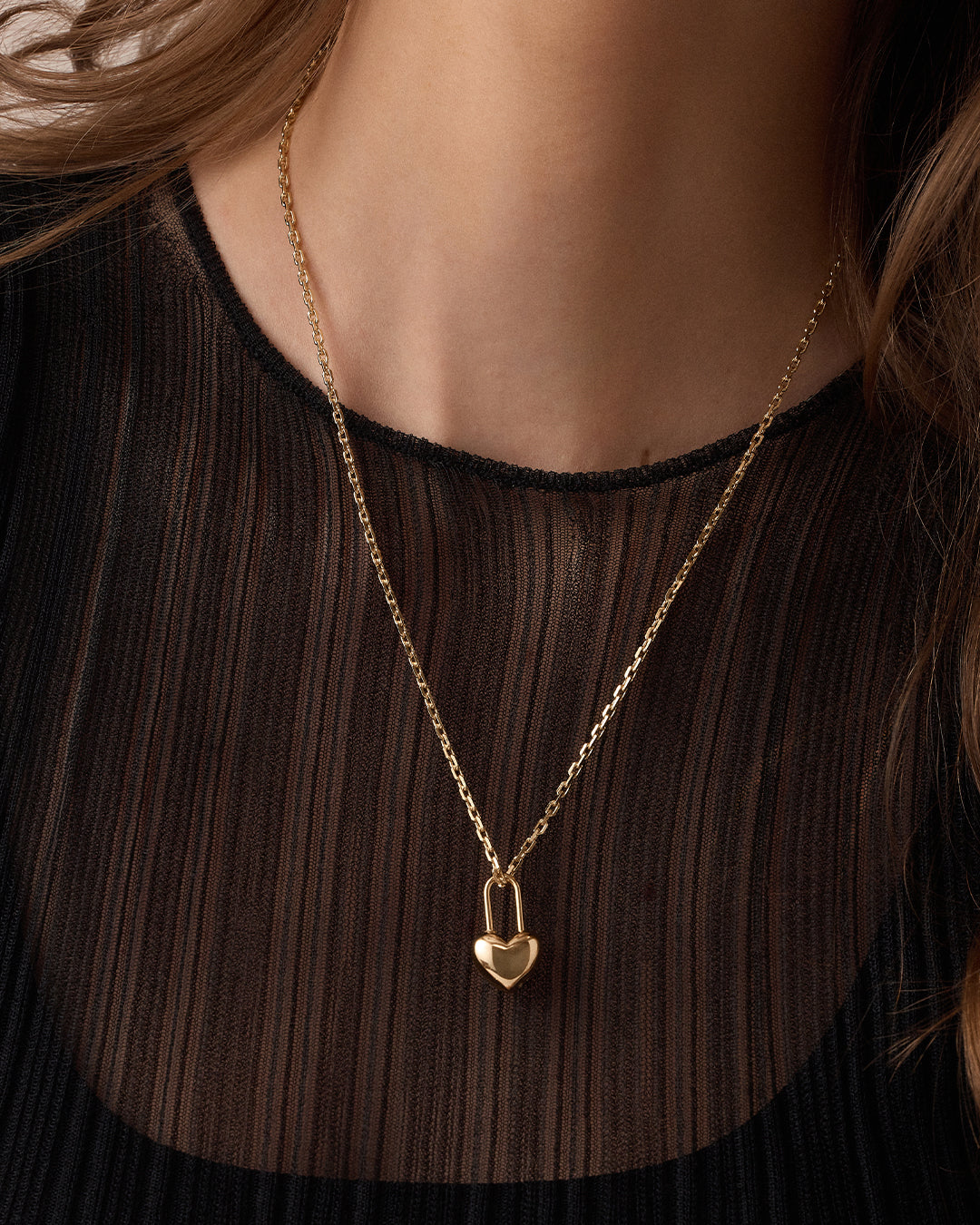 Alternative view of Heart Padlock Charm