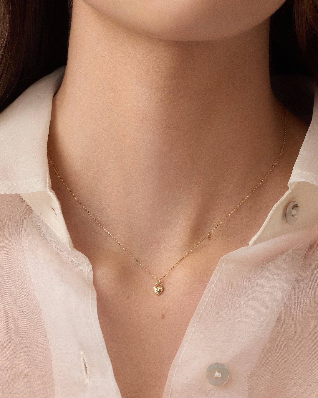 Alternative view of Diamond Bond Lock Necklace