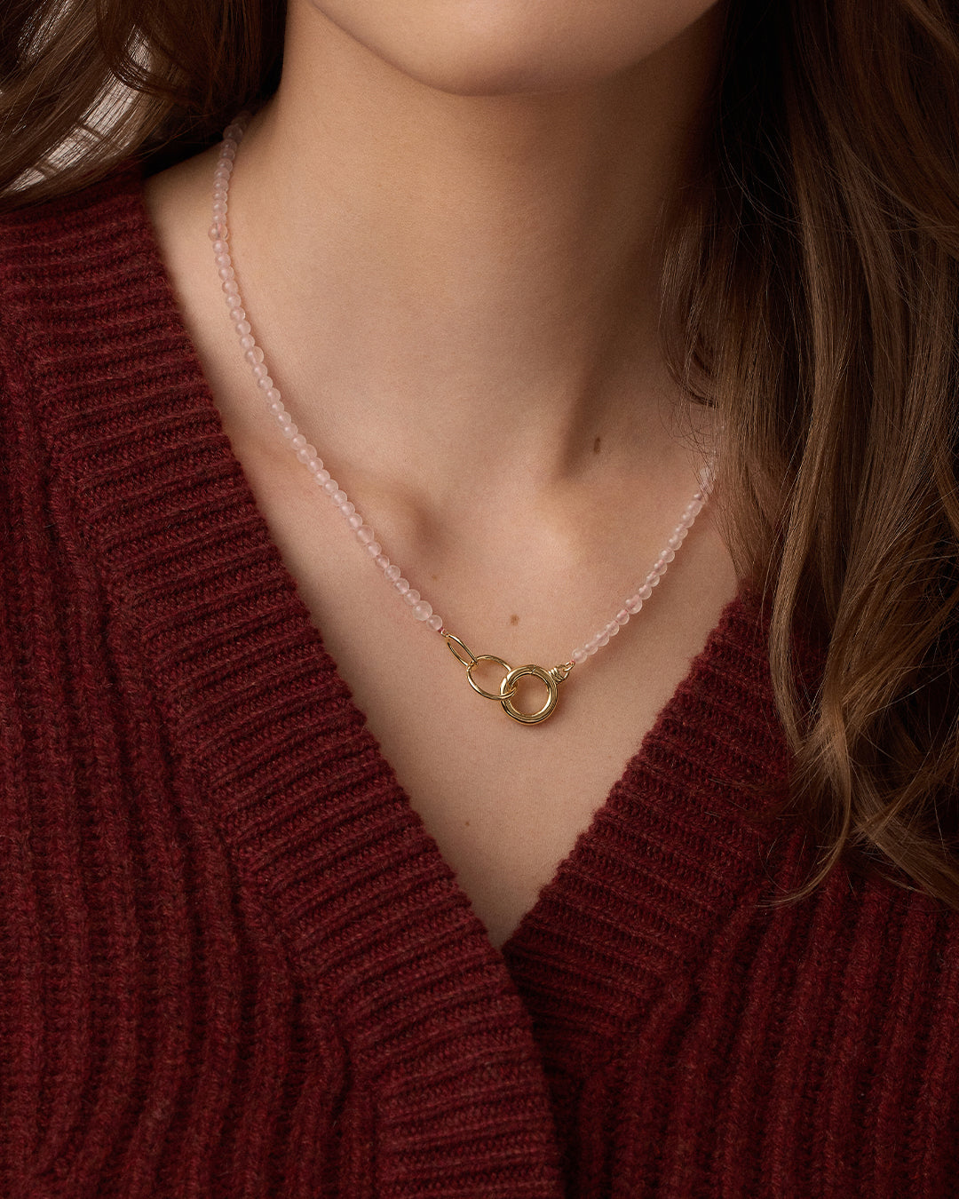 Alternative view of Power Gemstone Beaded Necklace