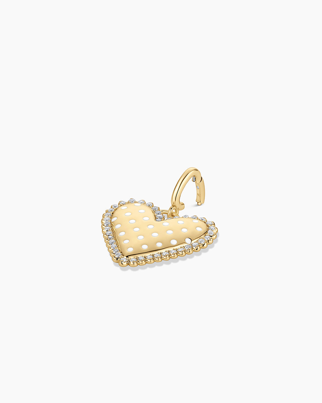 Vintage Heart Dot Parker Charm - Image 4