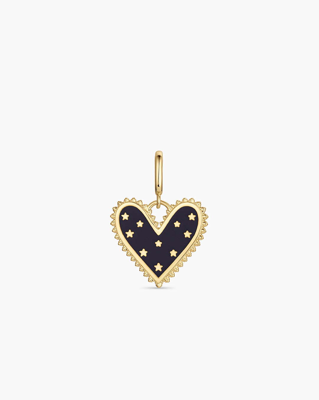 Vintage Heart Star Parker Charm