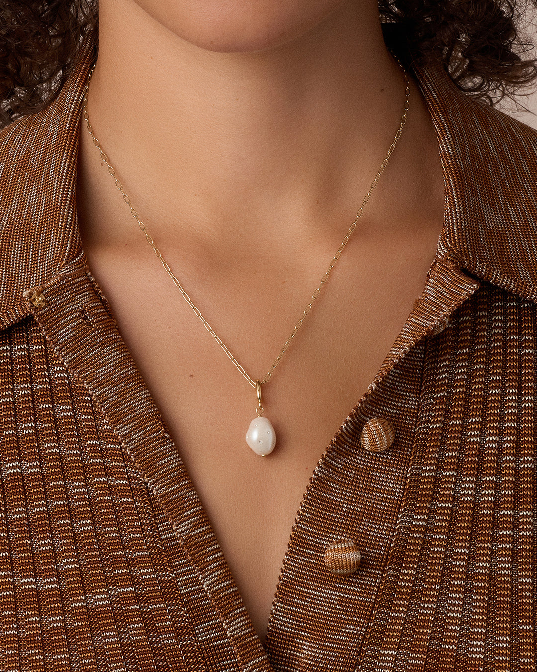 Alternative view of Vintage Shimmer Pearl Parker Charm