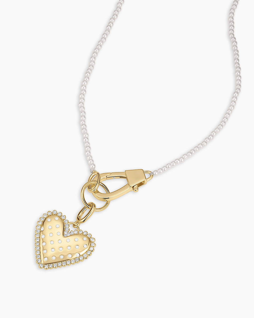 Vintage Heart Dot Charm Necklace - Image 4