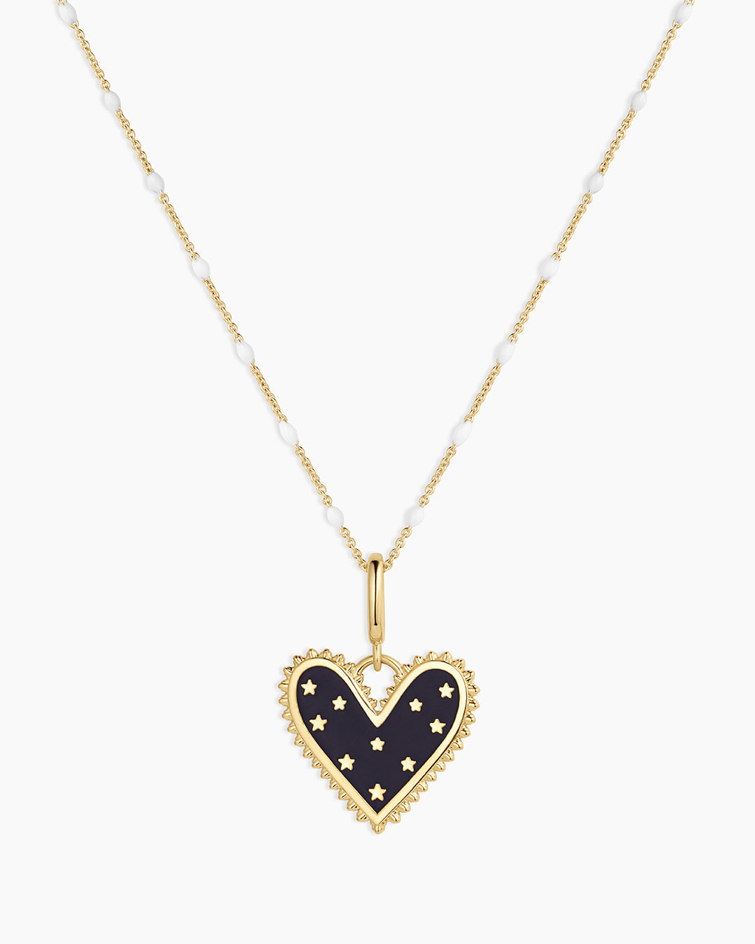 Vintage Heart Star Charm Necklace