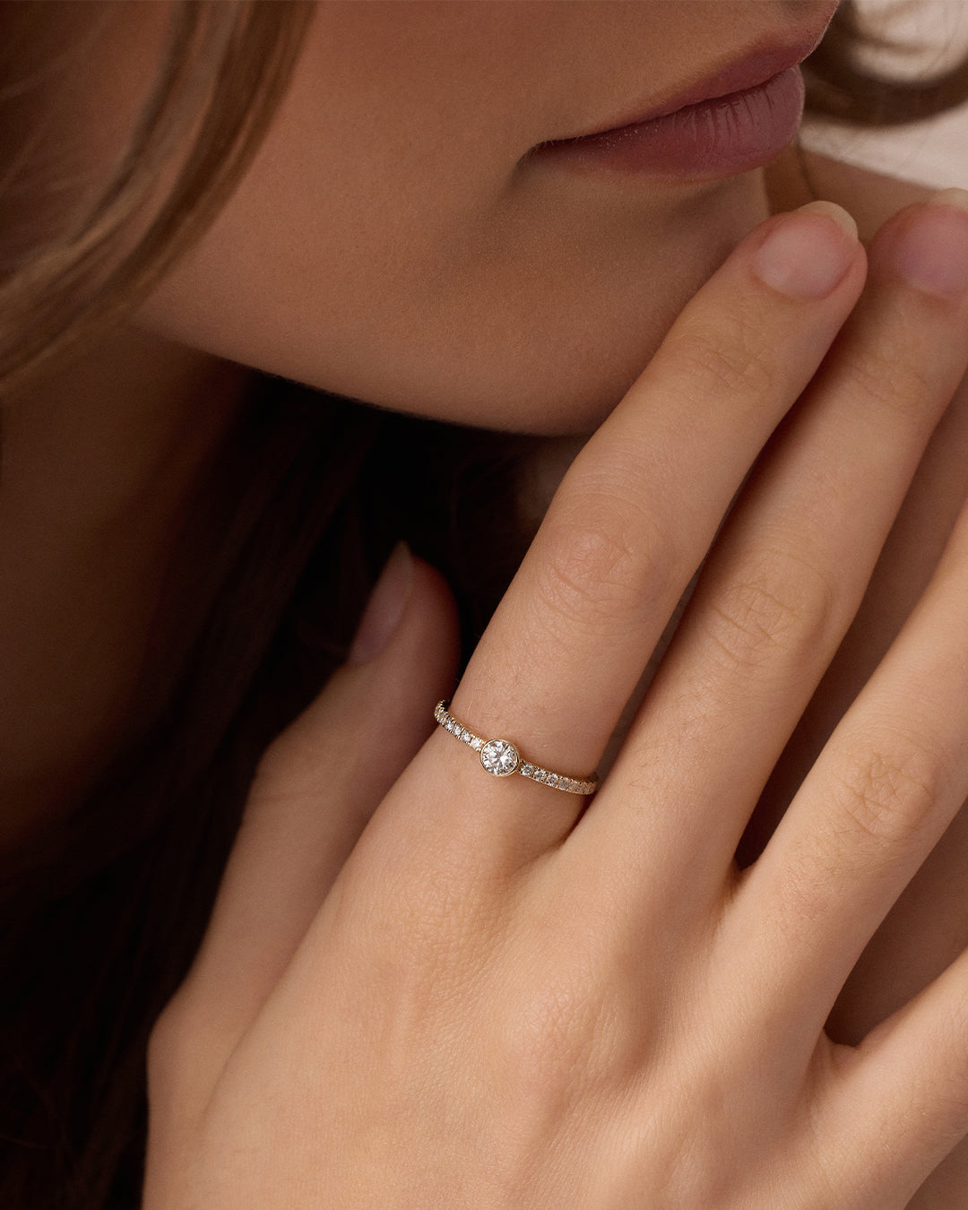 Alternative view of Lab Grown Diamond Circle Eternity Ring