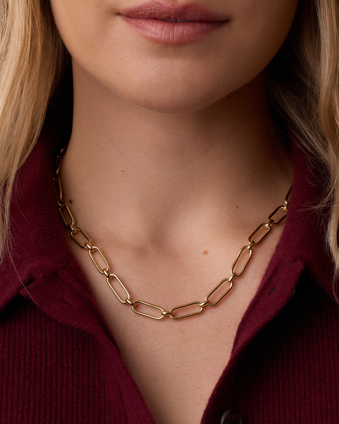 Alternative view of Zoey Statement Link Necklace