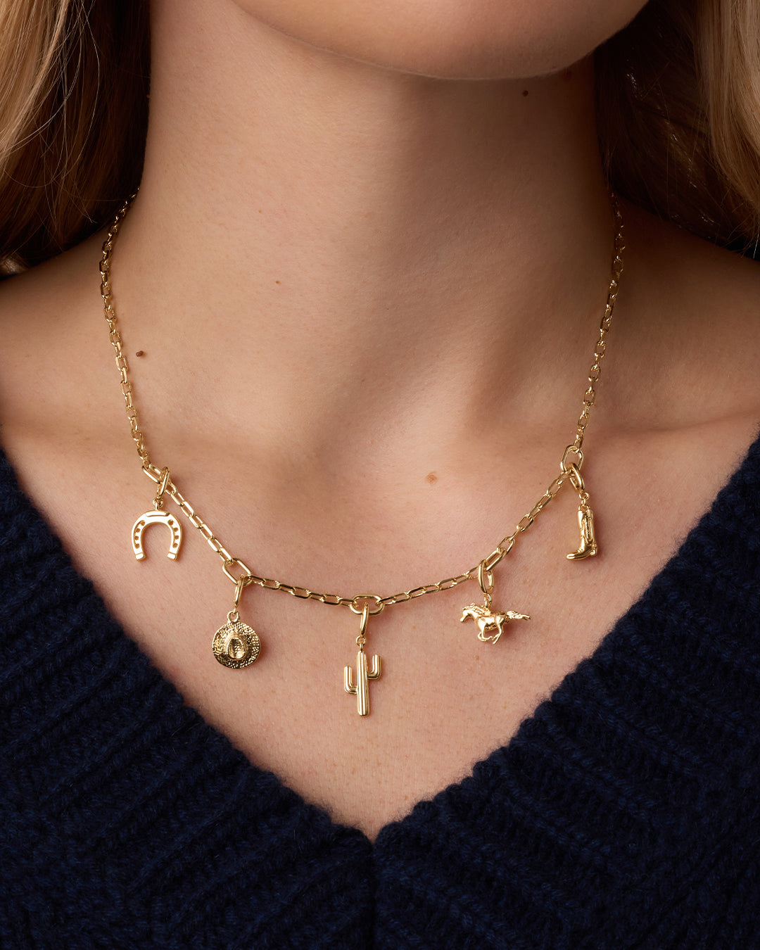 Alternative view of Western Parker Charm Necklace