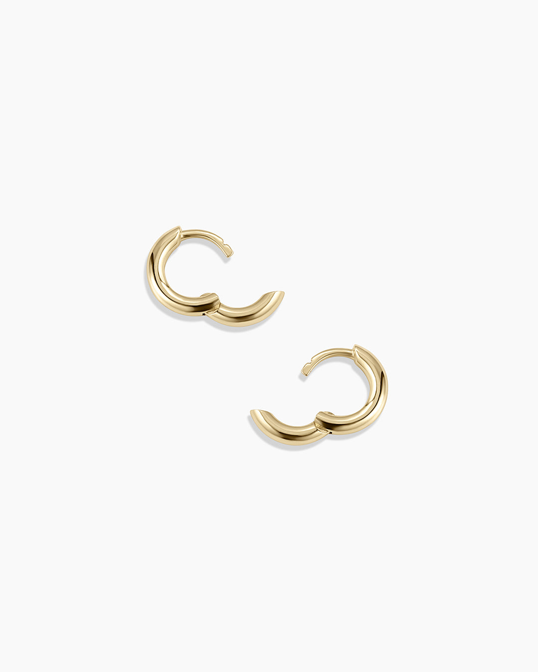 14k Gold Everyday Huggies - Image 4