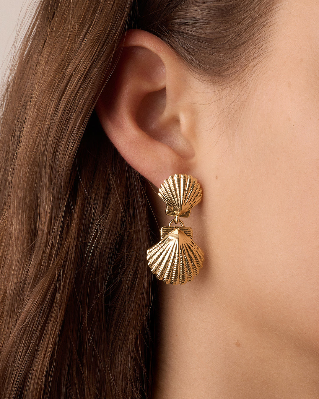 Alternative view of Shell Drop Earrings
