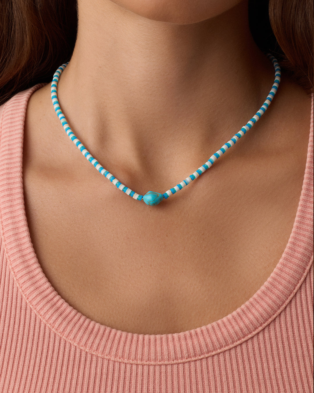 Alternative view of Harbor Turquoise Necklace