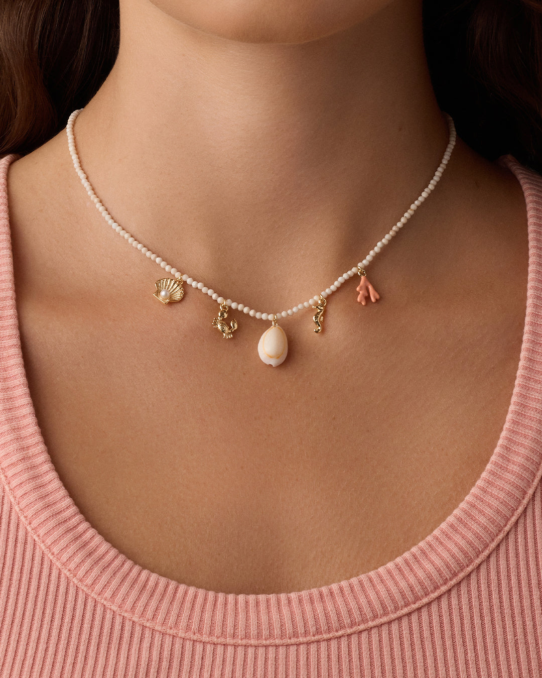 Alternative view of Ocean Mini Charm Necklace