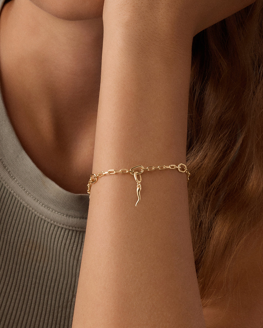 Alternative view of Italian Horn Parker Charm