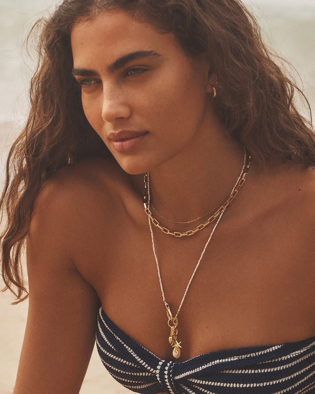 Ocean Cluster Charm Necklace - Image 3