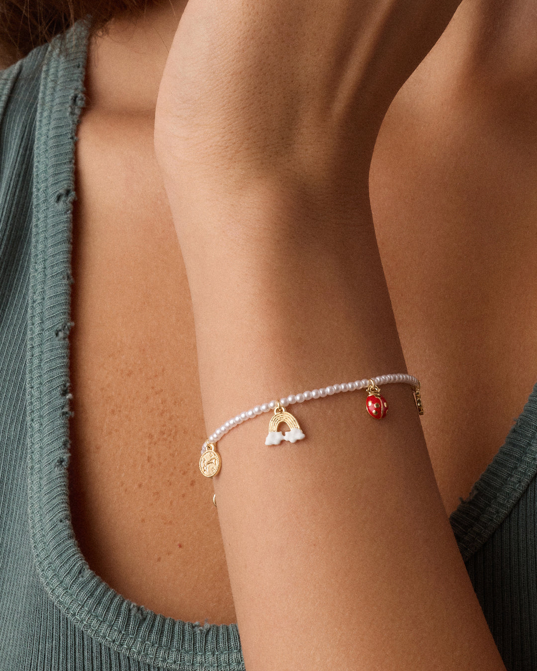 Alternative view of Lucky Mini Charm Bracelet