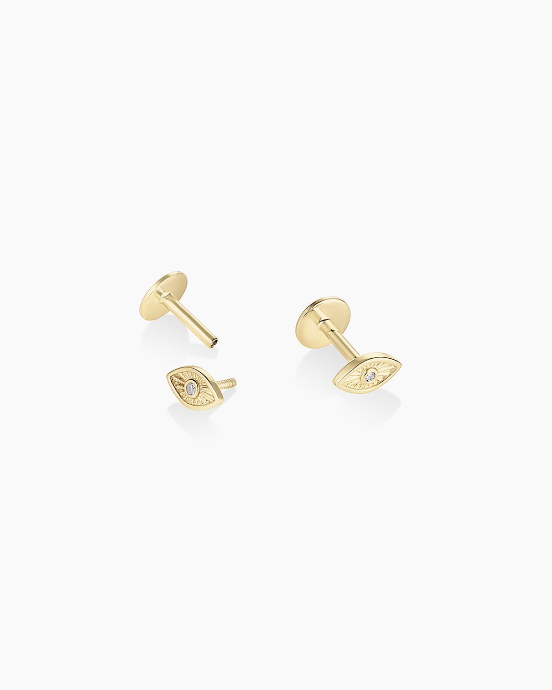Diamond Evil Eye Flat Back Studs - Image 4