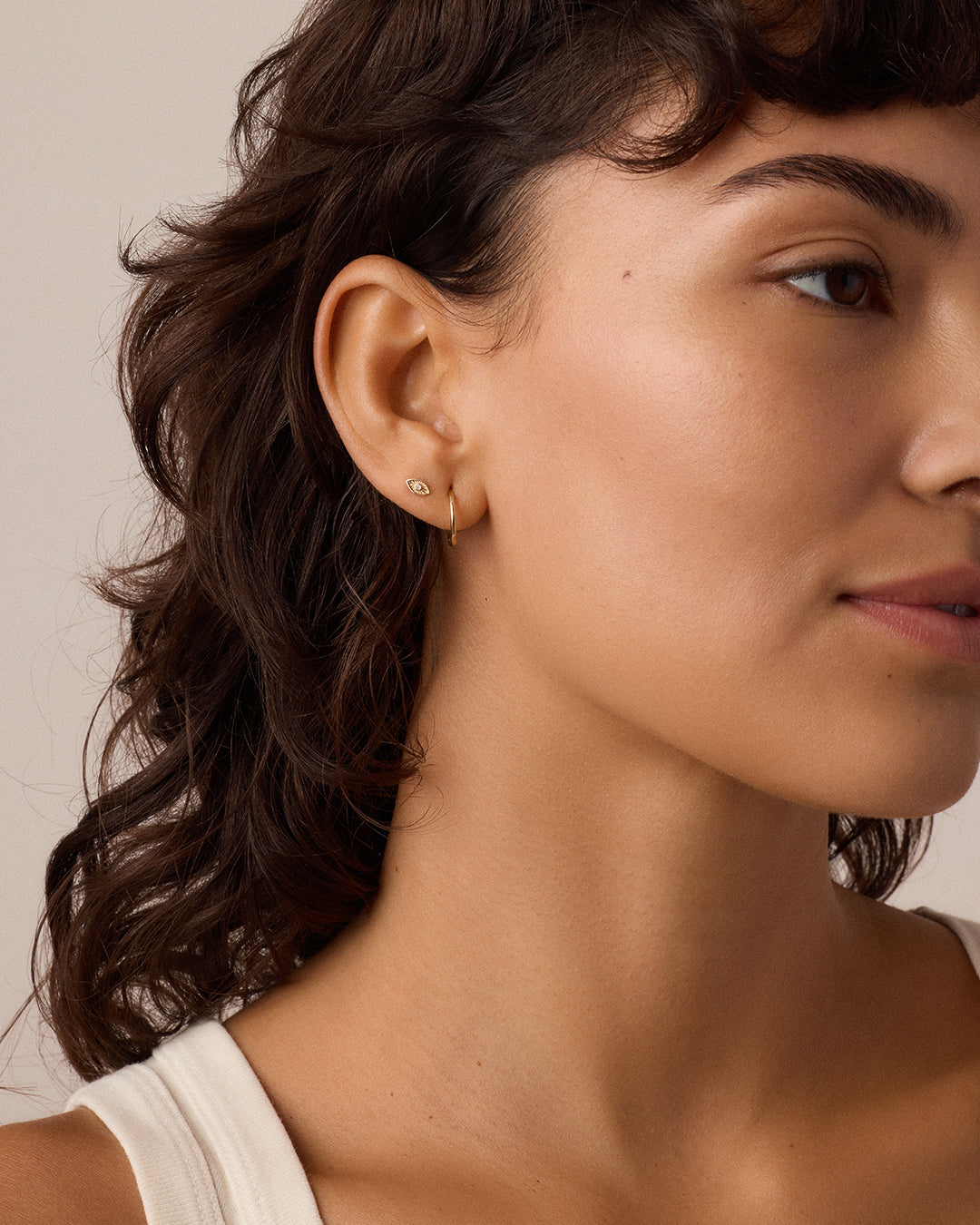 Diamond Evil Eye Flat Back Studs - Image 3