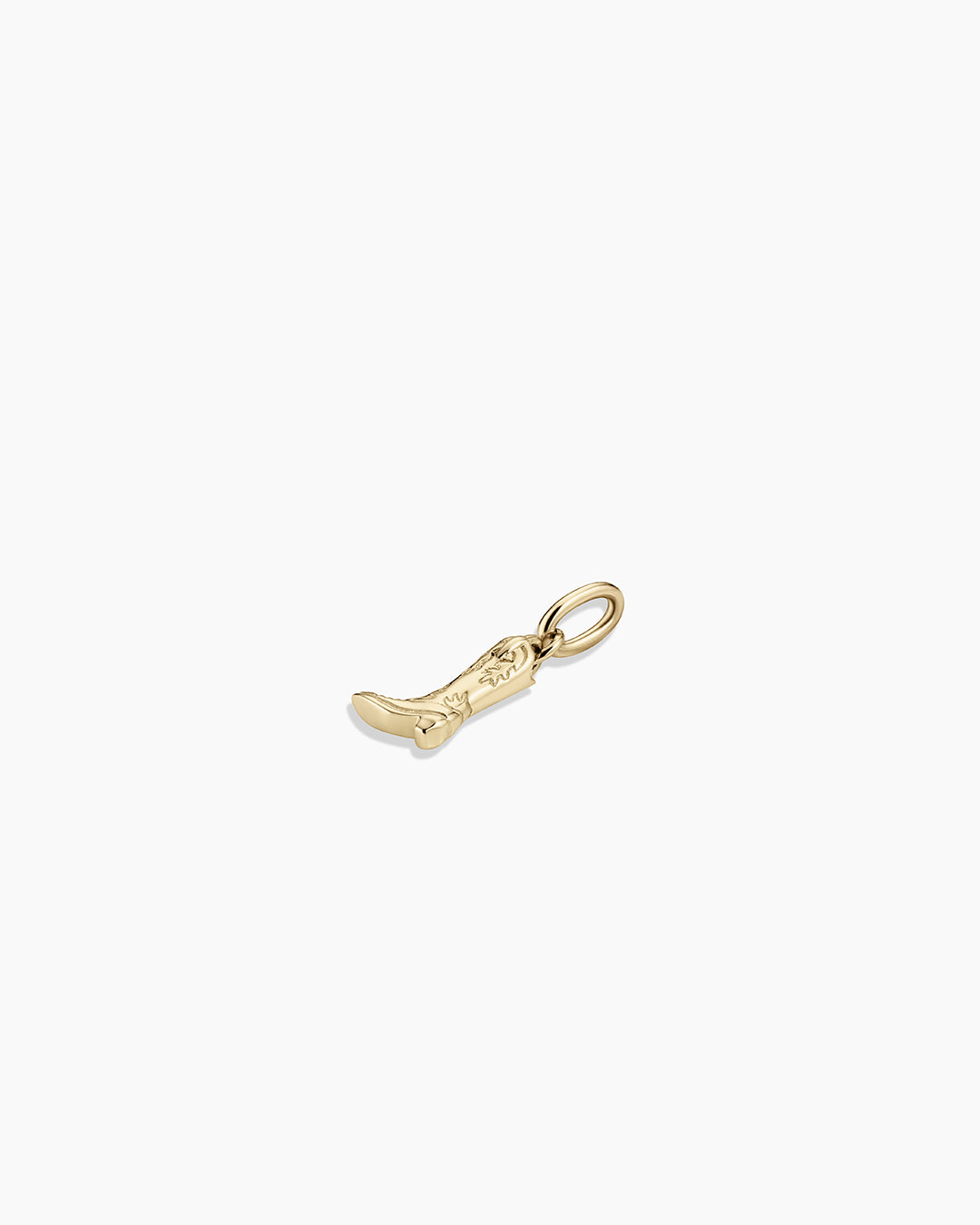 14k Gold Cowboy Boot Charm - Image 4