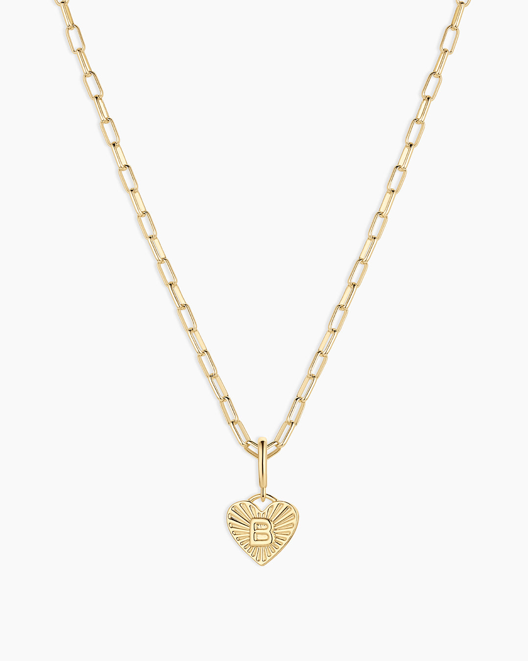 Alternative view of Vintage Heart Alphabet Charm Necklace