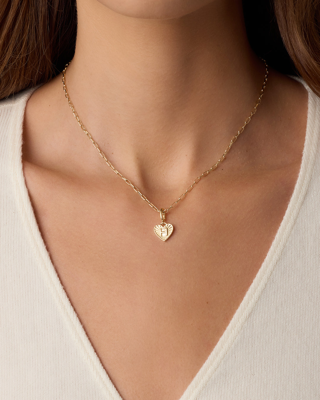 Vintage Heart Alphabet Parker Charm - Image 45