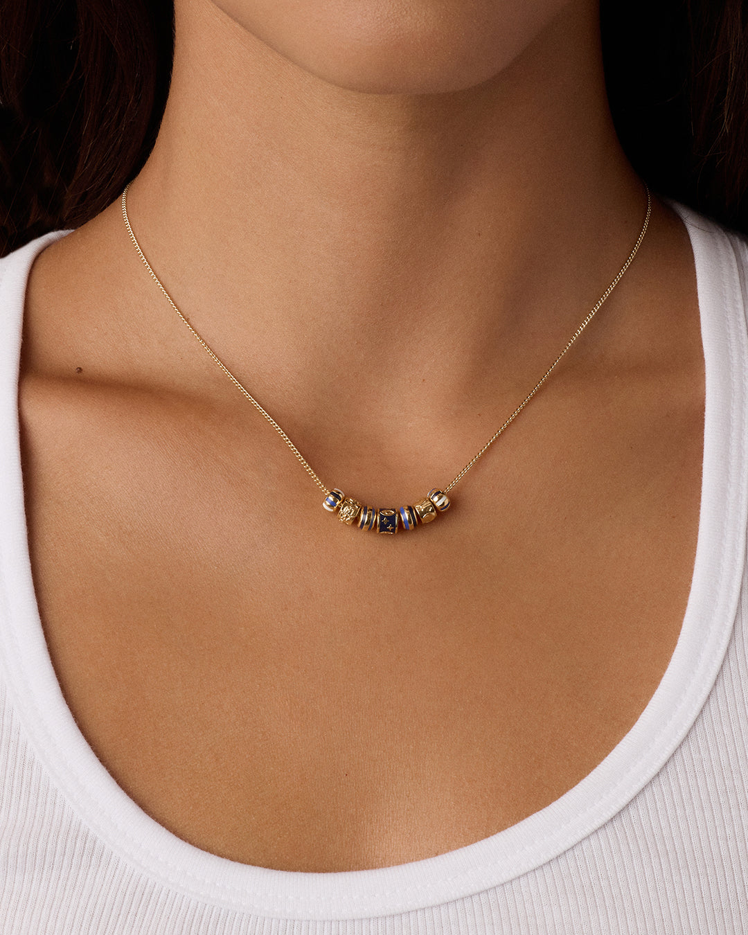 Alternative view of Good Vibrations Coin Necklace