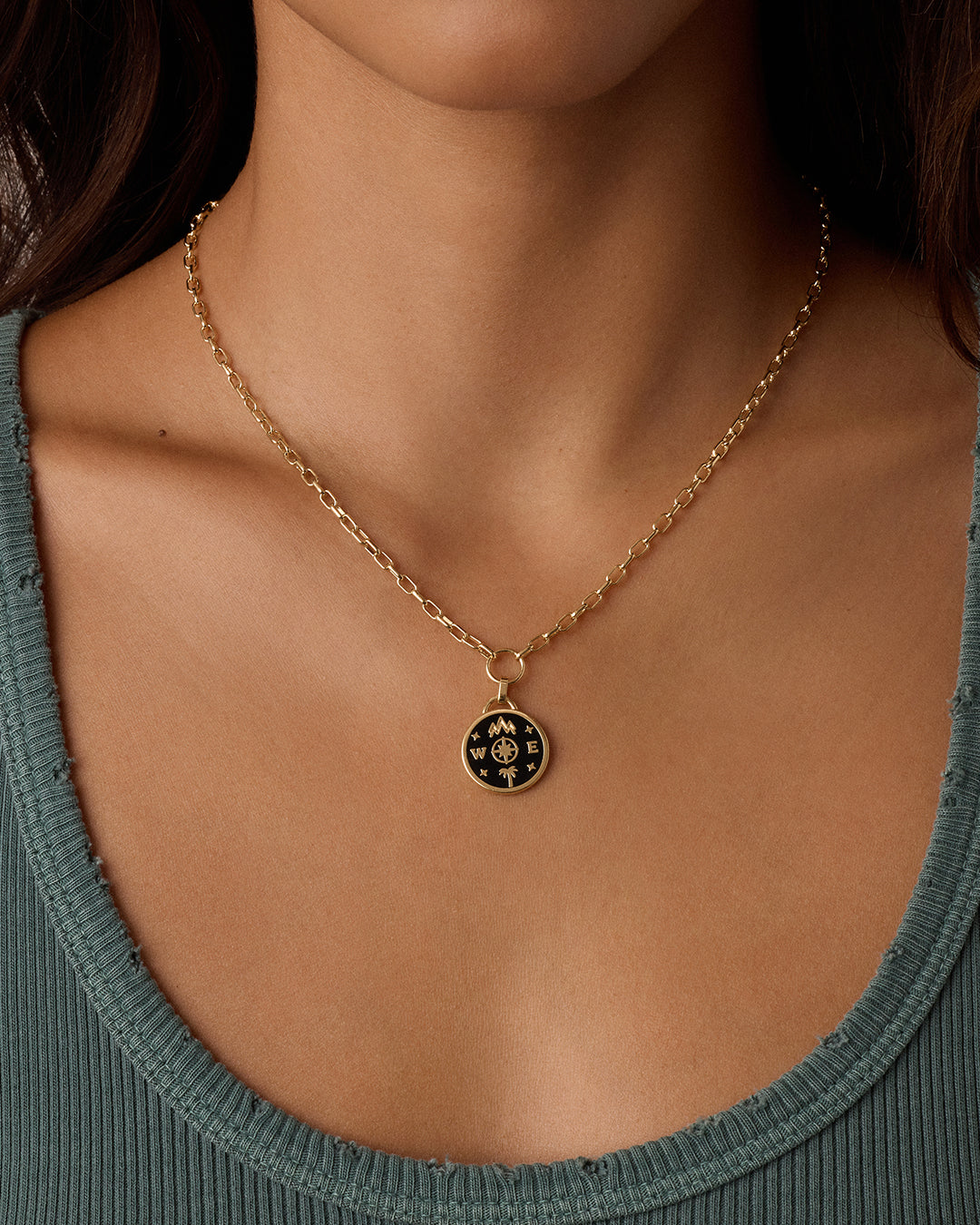 Alternative view of Lose Yourself Coin Necklace