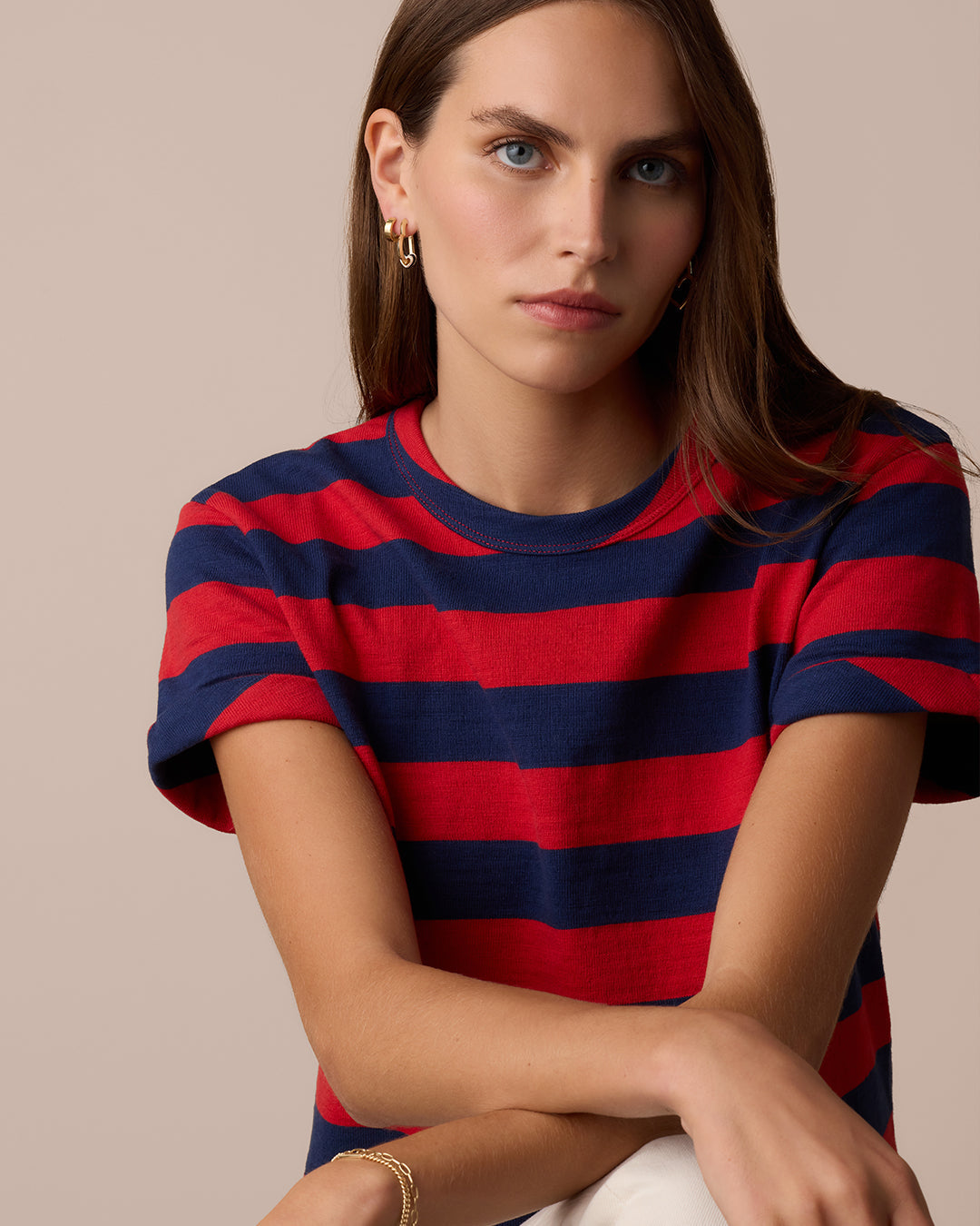 Campbell Heart Bead Hoops - Image 3