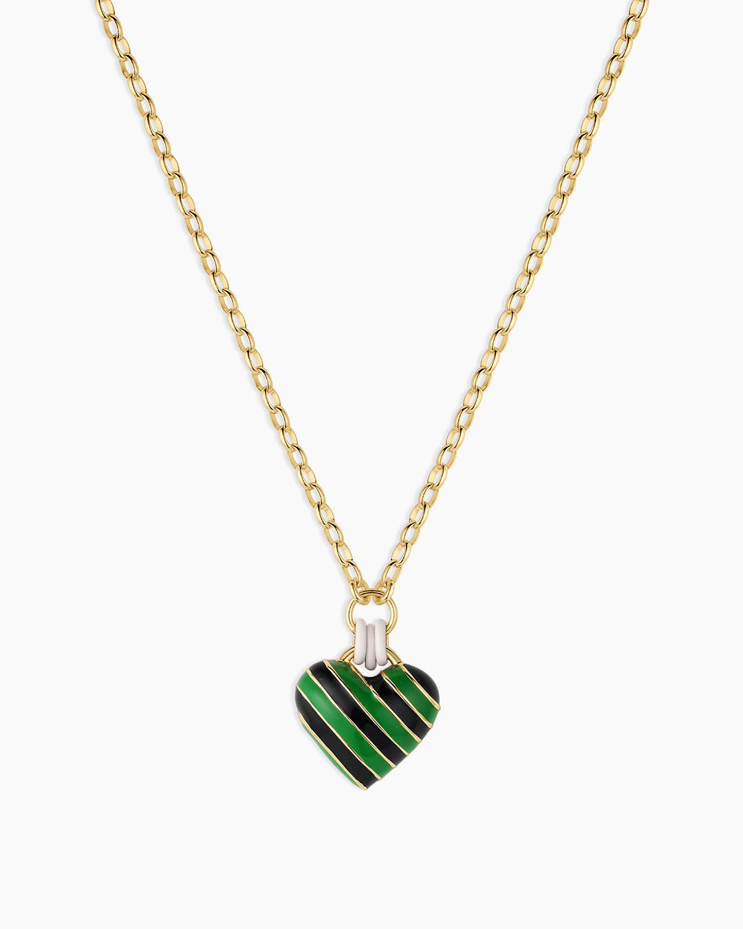 Campbell Enamel Heart Pendant Necklace - Image 6