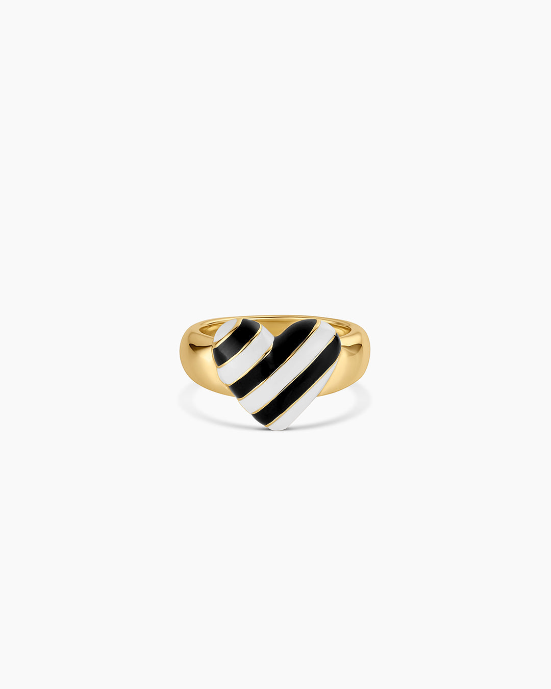 Campbell Enamel Heart Ring